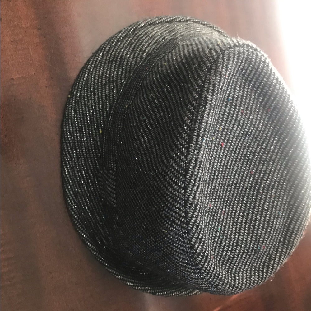 Gray silver wool blend fedora